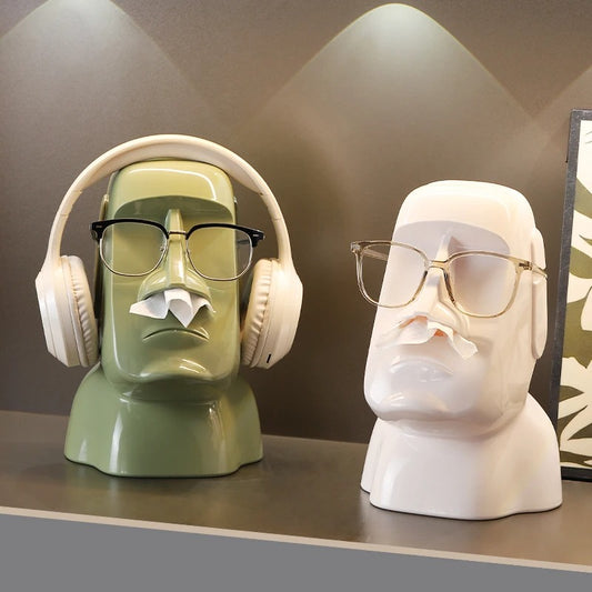 Statue Tissue Box & Glasses Holder