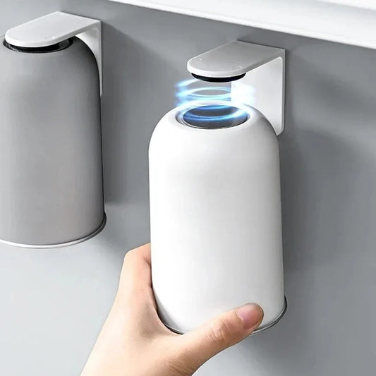 Magnetic Bathroom Cup with Wall Mount Holder (WHITE)