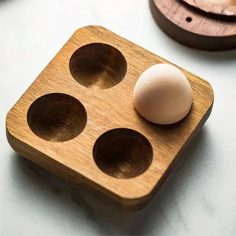 Wooden Egg Holder Tray