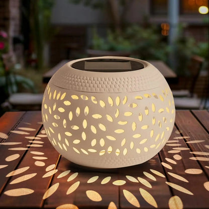 Outdoor Solar Powered Metal Lantern
