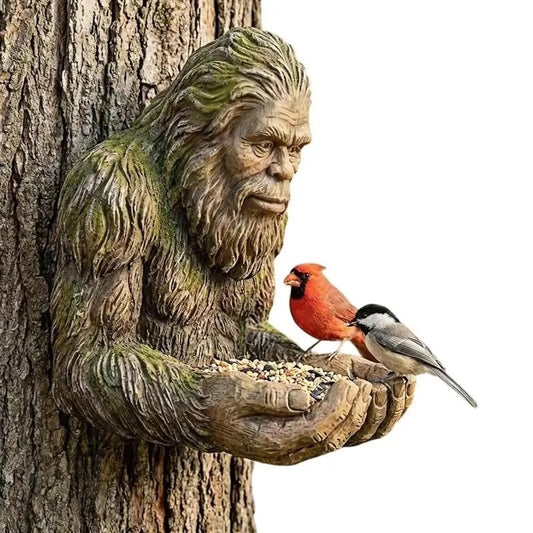 Bigfoot Bird Feeder Statue