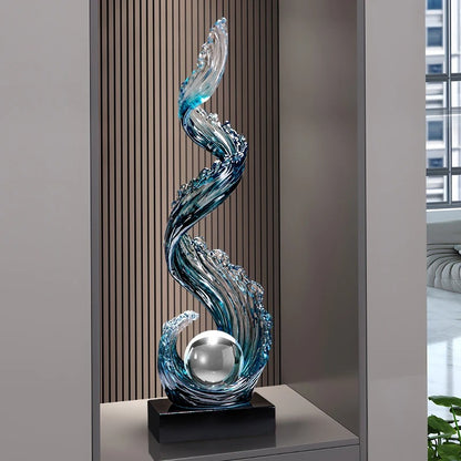 Luxury Wave Art Statue