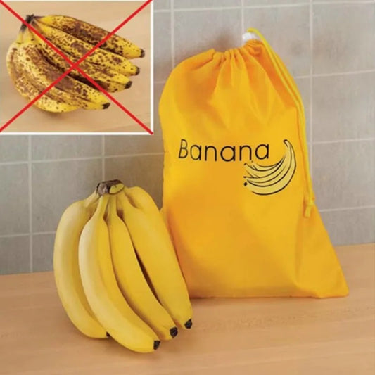 Banana Storage Bags – Insulated Fresh-Keep Pouch with Drawstring