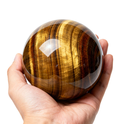 Tiger Eye Healing Crystal Sphere