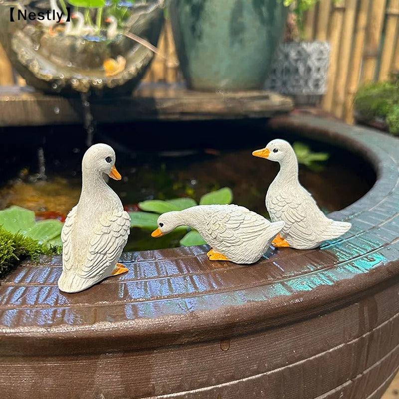 3-Piece Duck Flower Pot Set