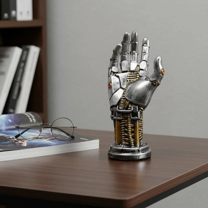 Futuristic Mechanical Hand Sculpture