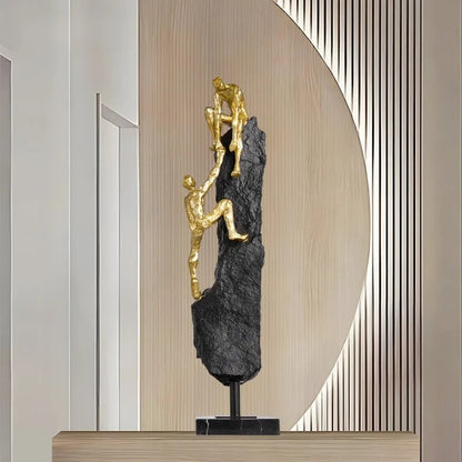 Never Give Up Climbing Sculpture