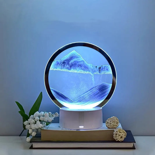 7-Color Flowing Sand Art LED Lamp