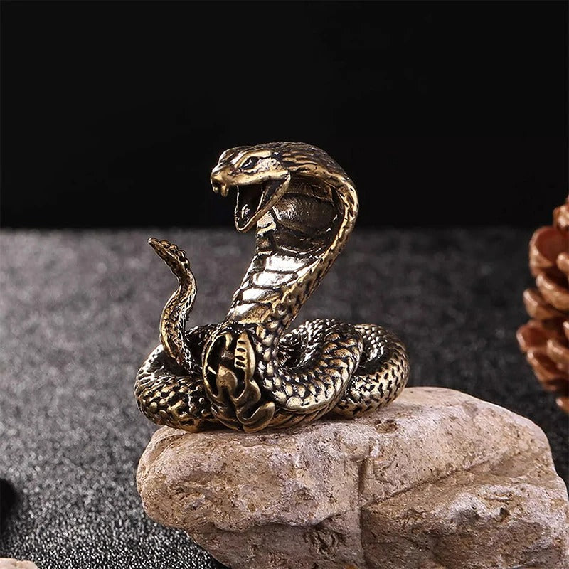 Guardian Cobra Bronze Figurine