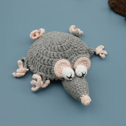 2 Matching Animal Crochet Cup Coasters