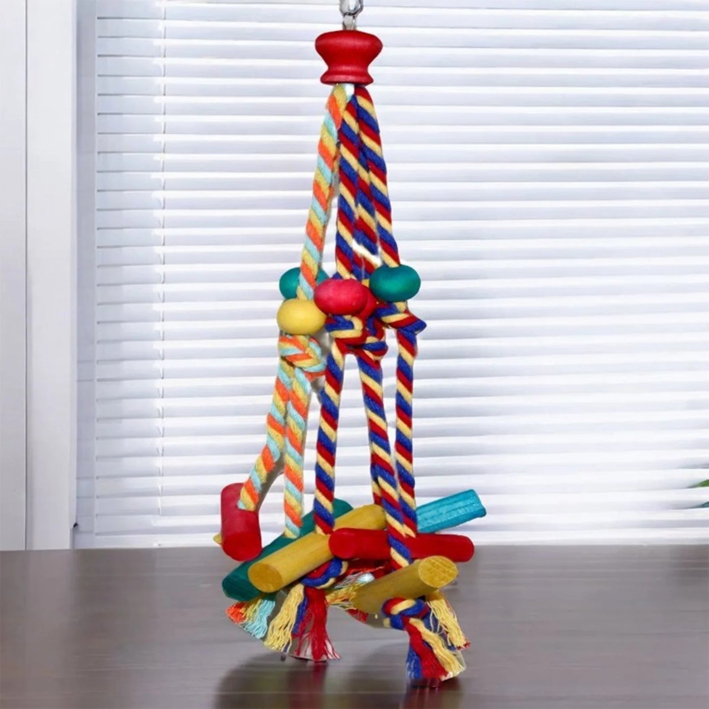 Colorful Hanging Bird Climbing & Chew Toy