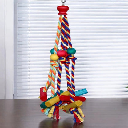 Colorful Hanging Bird Climbing & Chew Toy