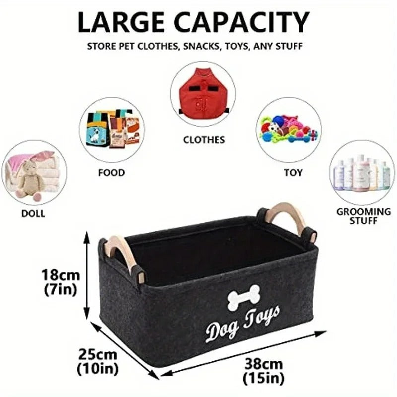 Pet Toy Storage Basket