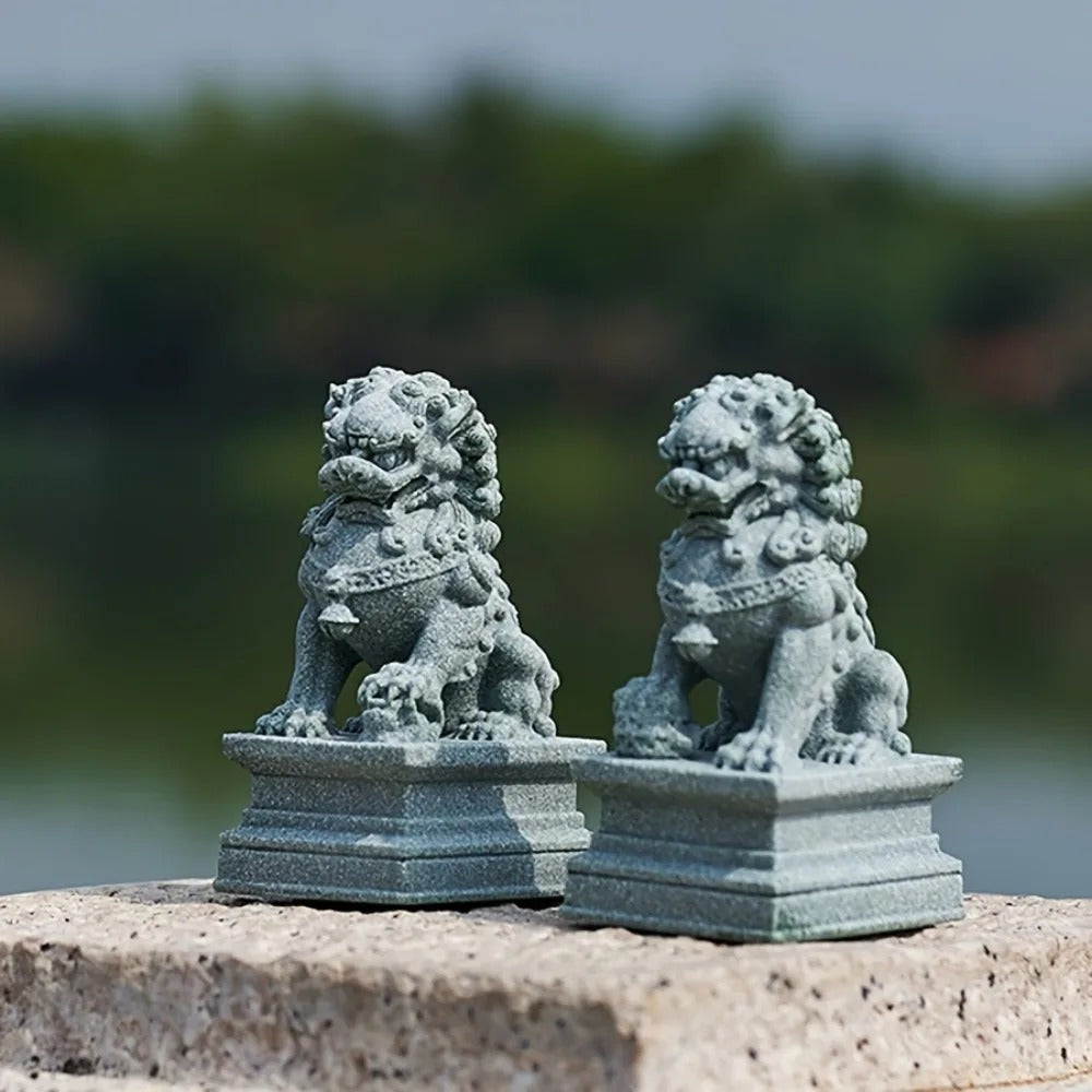Guardian Lion Statue Set 2(PCS)