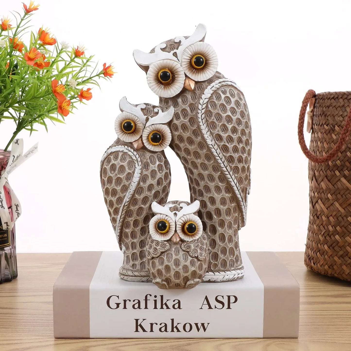 Cute Owl Family Figurine - 3pcs