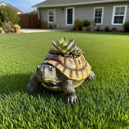 Turtle Shell Planter Pot