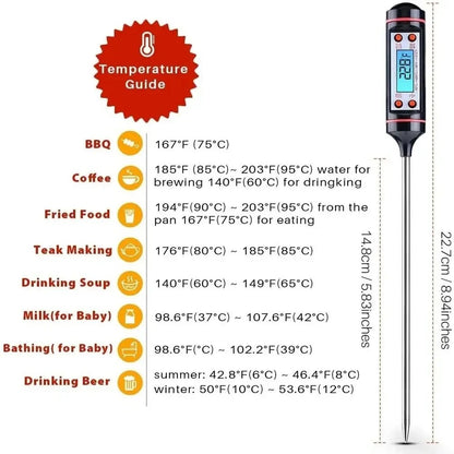 Digital Kitchen Thermometer – Instant-Read Probe