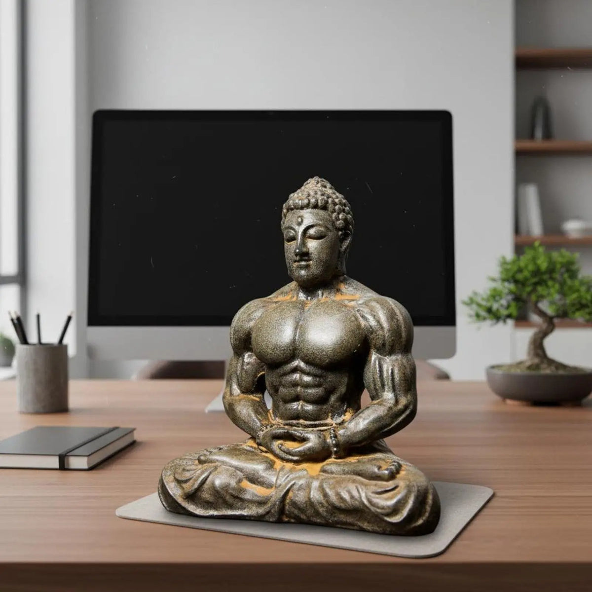 Muscular Buddha Sculpture