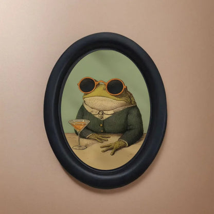 Cool Frog Cocktail Wall Decor
