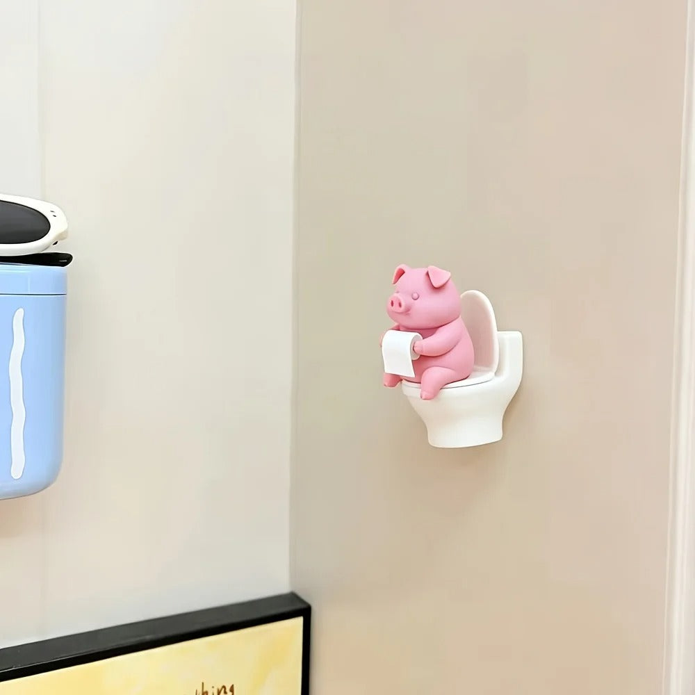 Bathroom Buddy Pig Figurine