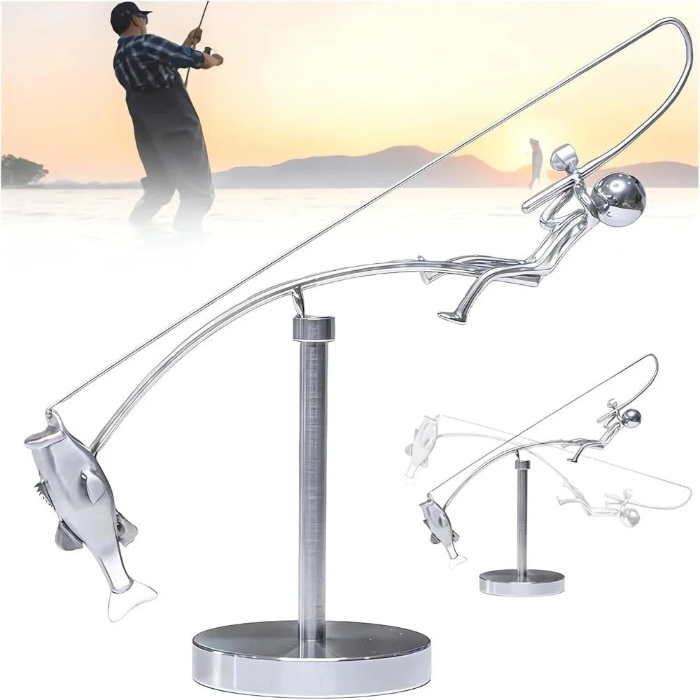 Fisherman Balancing Sculpture
