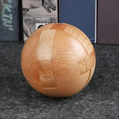 Wooden Puzzle Ball Decor
