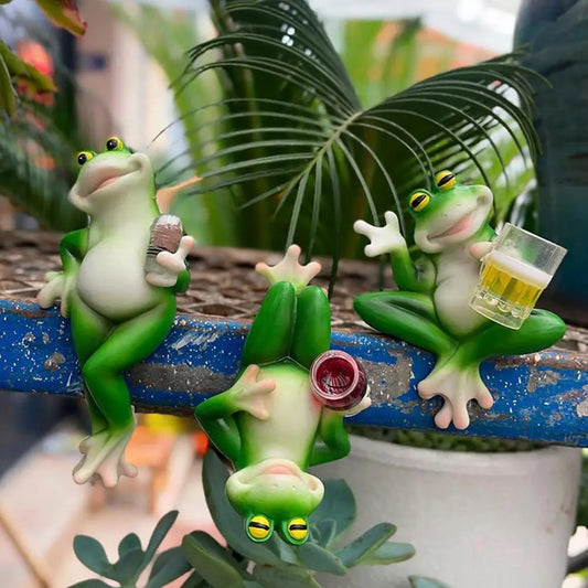 Tipsy Frogs Pot Hanger Set (3pcs)