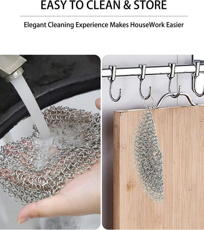Stainless Steel Chainmail Scrubber