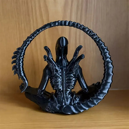 Alien Meditation Statue
