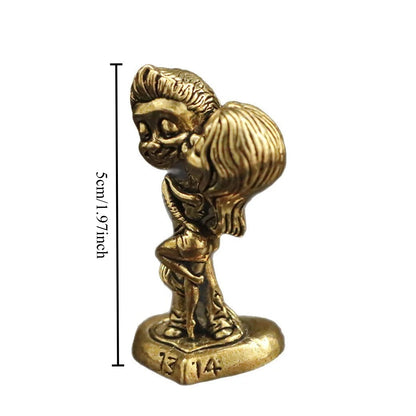 Vintage Brass Couple Figurine