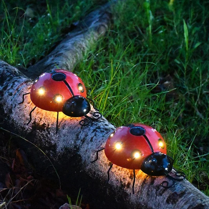 Solar Ladybug Garden Lights