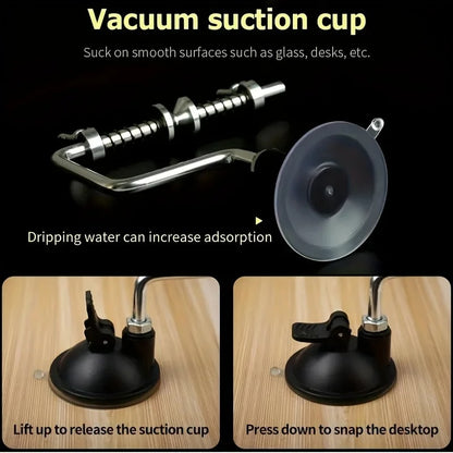Aluminum Fishing Line Spooler – Suction Cup Reel Winder Tool