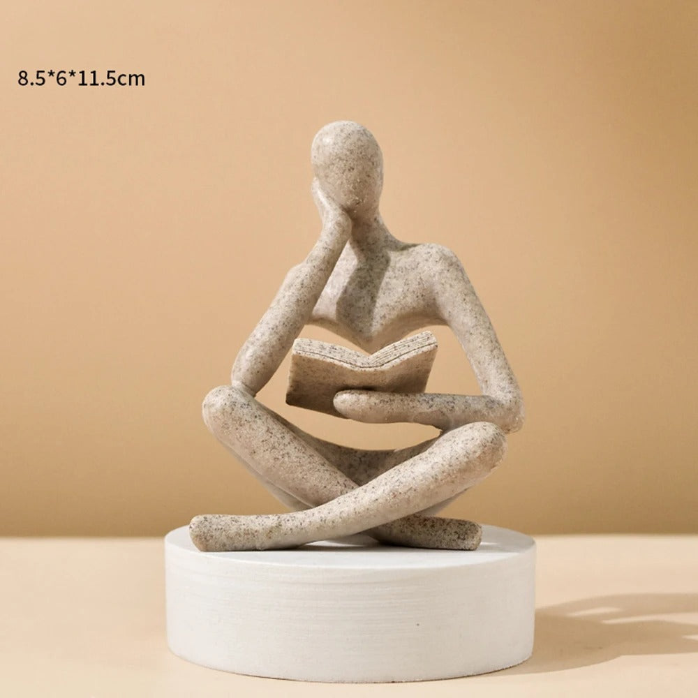 Abstract Thinker Sculpture