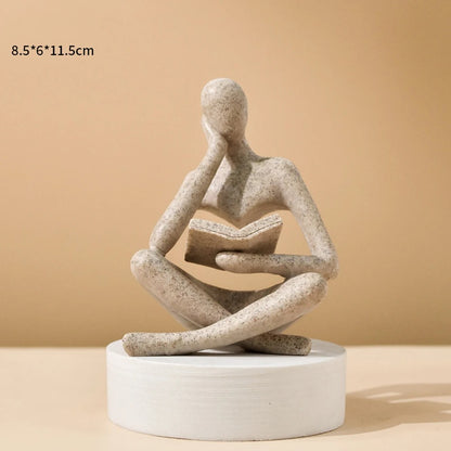 Abstract Thinker Sculpture