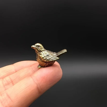 Mini Brass Sparrow Figurines - 2 (PCS)