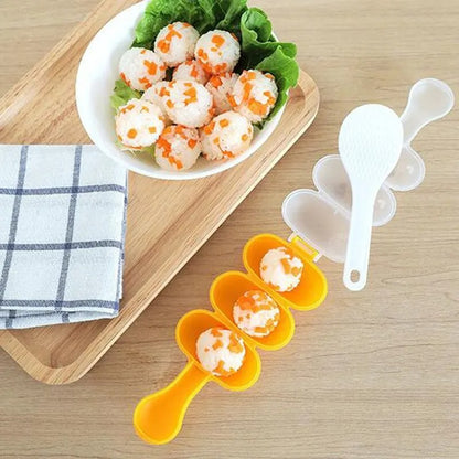 2Pcs Baby Rice Ball Mold Set