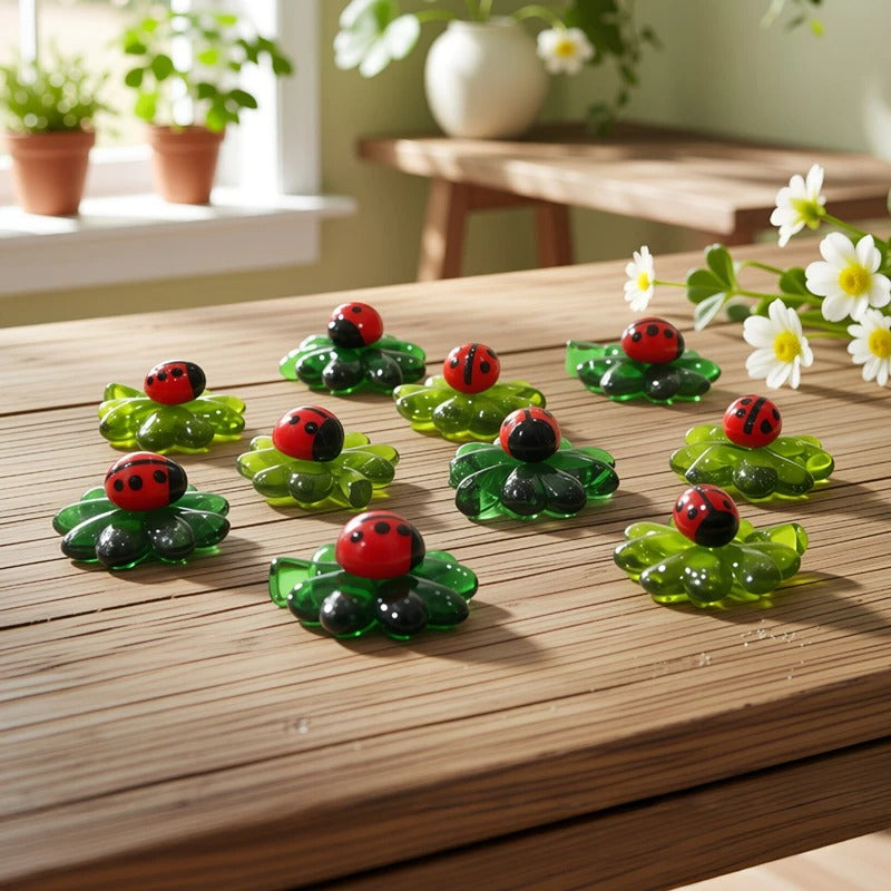 Lucky Ladybug Clover Leaf Decor Set (20pcs)