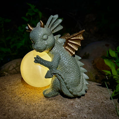 Moon Guardian Solar Dragon Statue