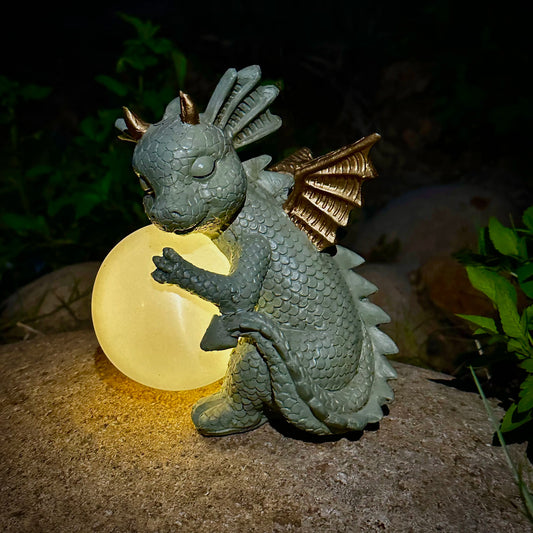 Moon Guardian Solar Dragon Statue