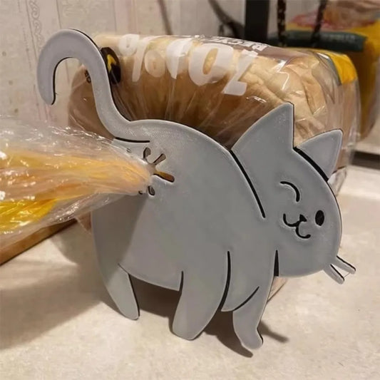Funny Cat Bag Clip – Reusable Food Sealer for Snacks & Bread