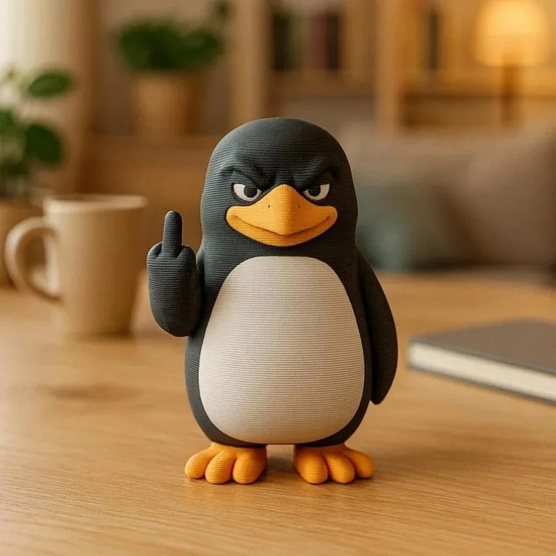 Bold Penguin Desk Decor