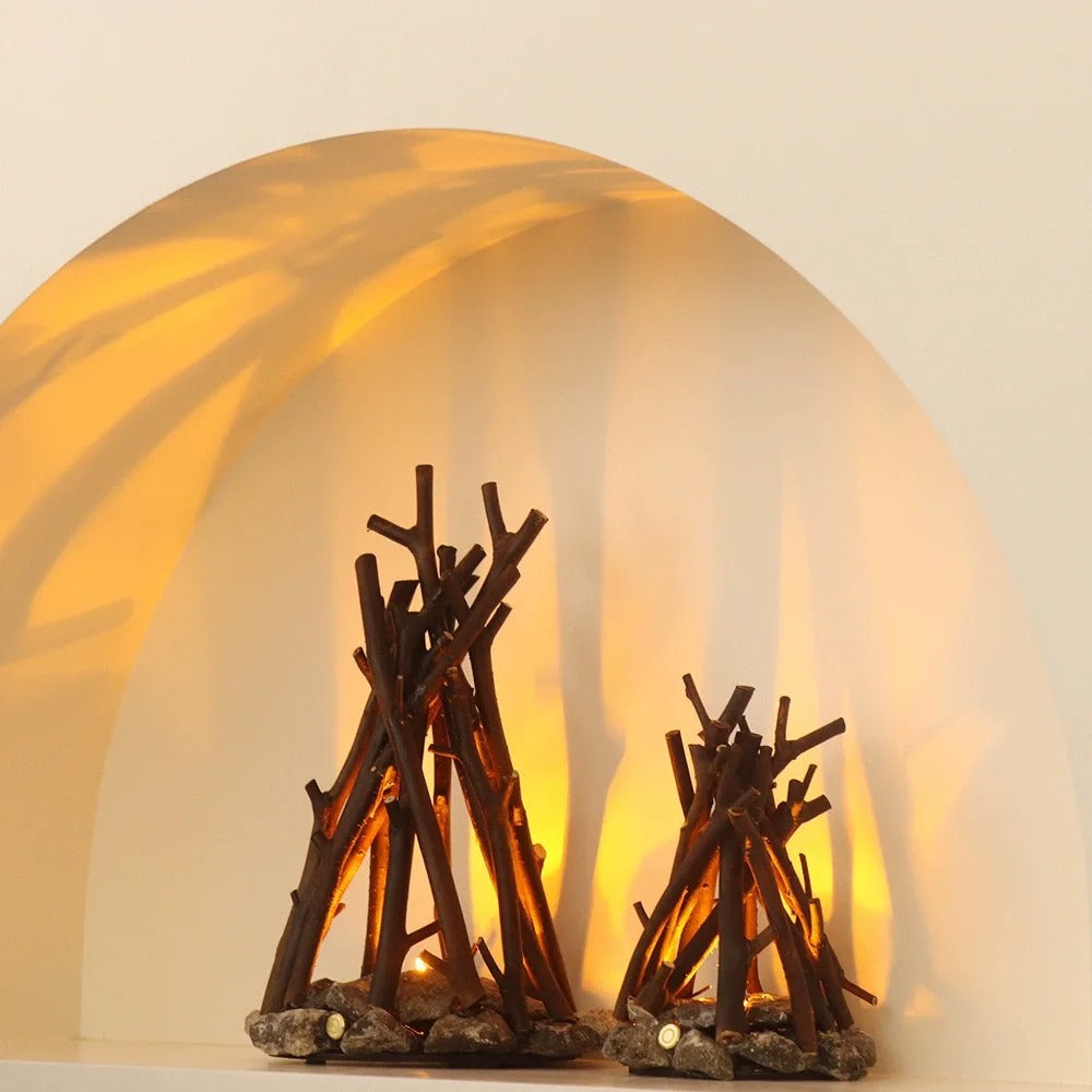 Retro Bonfire Night Light – Tree Branch Style LED Decor