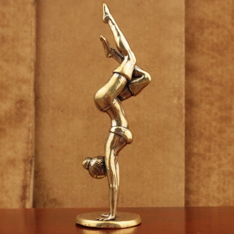 Mini Yoga Pose Brass Figurine