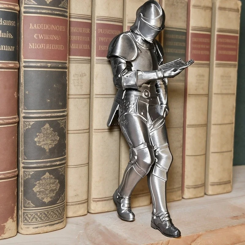 Reading Knight Figurine