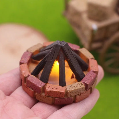 Handmade Mini LED Campfire Ornament