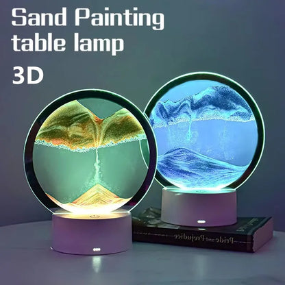 7-Color Flowing Sand Art LED Lamp