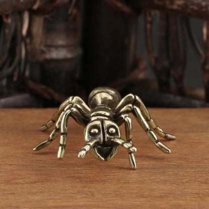 Brass Ant Figurine – Miniature Vintage Desk Ornament