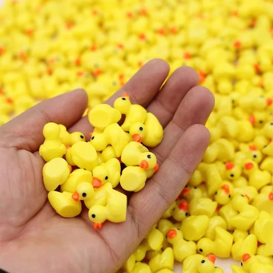 Mini Resin Duck Figurines Set – DIY Crafts
