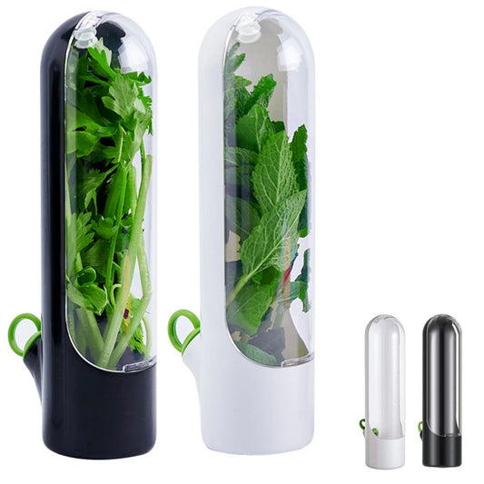Herb Saver Storage Container – Fresh Herb Keeper for Refrigerator
