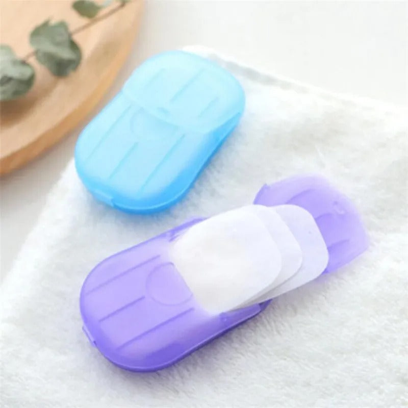 5 Boxes Portable Soap Paper Sheets (100pcs)